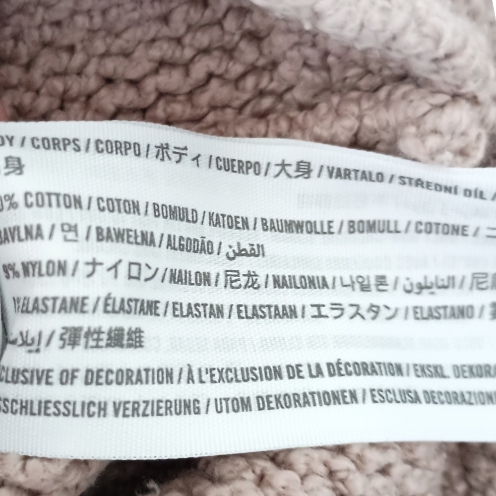 Abercrombie & Fitch Dolman Sweater S/M Relaxed Boatneck Batwing Sleeves Beige‎ - Picture 10 of 16